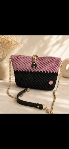 Borsa fatta mano uncinetto - fatta,
