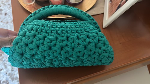 Borsa uncinetto fatta a - a,
