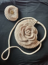 Borsa e pochette all'uncinetto