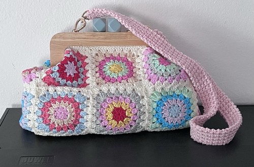 Borsa granny clic clac legno - borsa, granny,