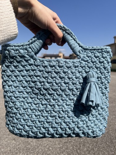 Borsa uncinetto fatta mano - borsa,