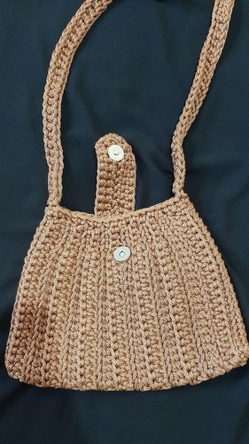 Borsa tracolla all uncinetto - tracolla, all'uncinetto
