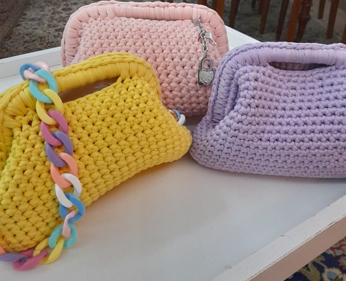 Borse clutch fatte mano - 3,