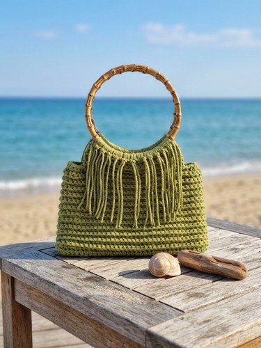 Borsa uncinetto fatta mano - uncinetto,
