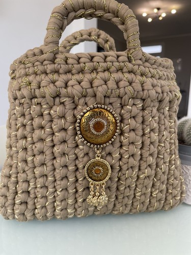 Borsa uncinetto fatte - , mano.