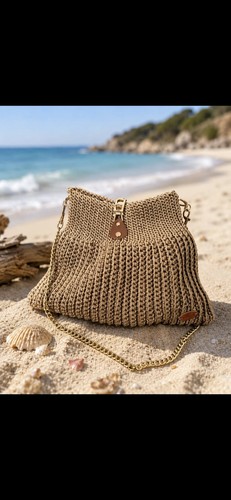 Borsa fatta mano uncinetto - a,
