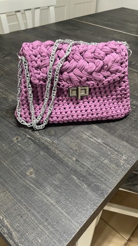 Borsa uncinetto fatta mano - borsa, a