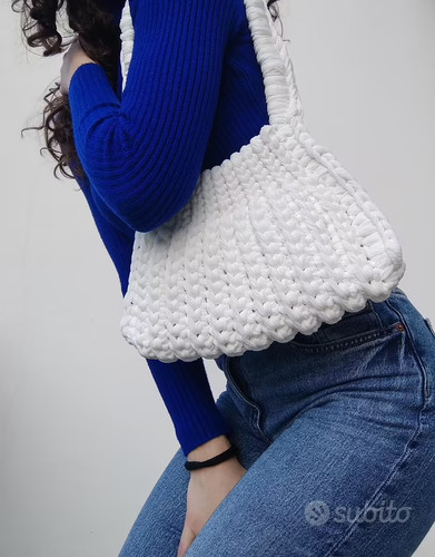 Borsa donna uncinetto con - borsa,