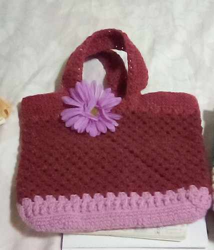 Borsa all uncinetto fatta - borsa, all'uncinetto