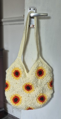Borsa tote quadrata - , girasole